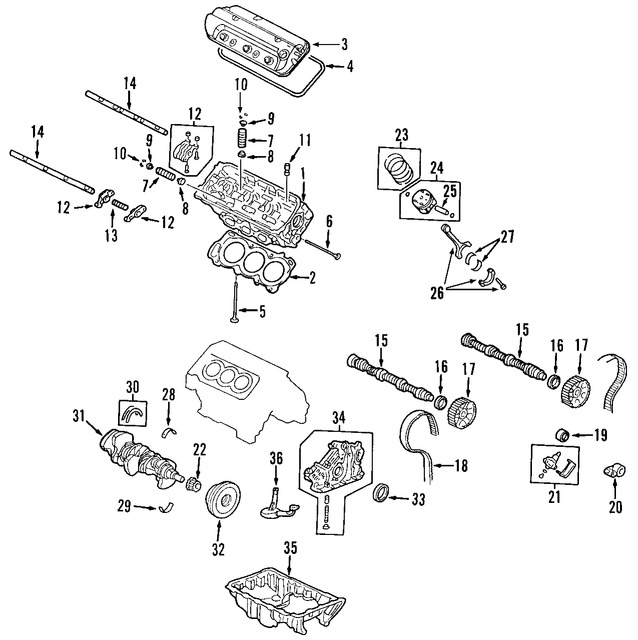 Foto de Vlvula de Admisin del motor Original para Acura Honda Marca HONDA Nmero de Parte 14711P8EA00