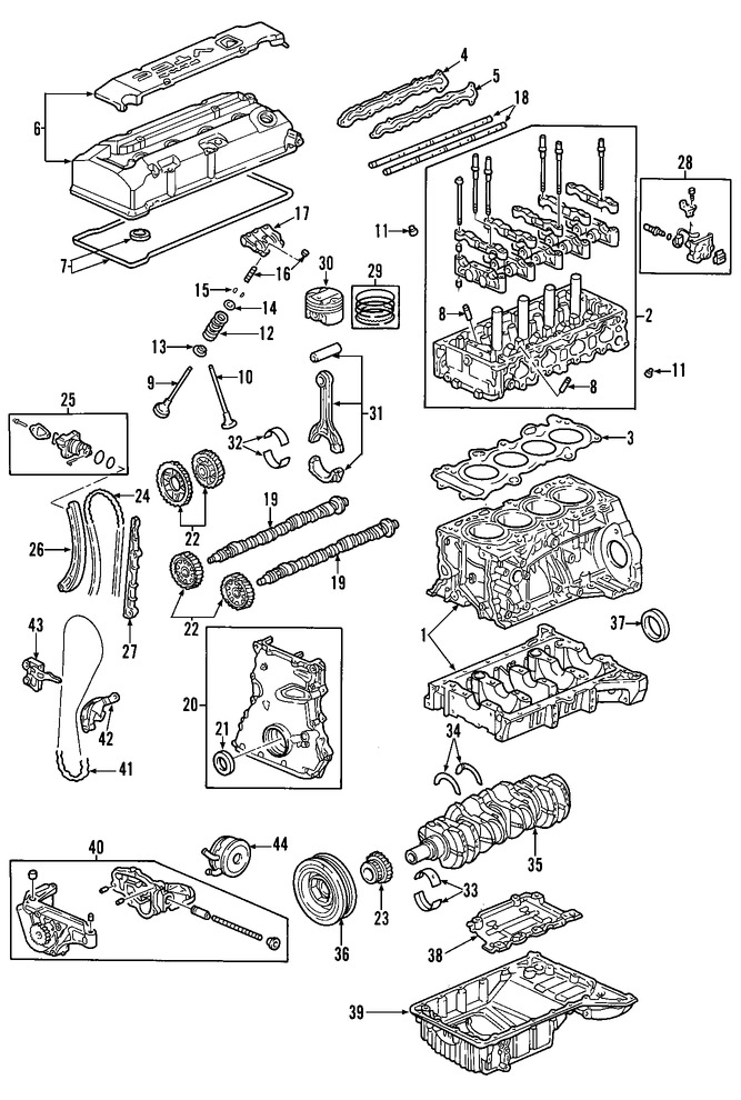 Foto de Seguidor del rbol de levas Original para Honda S2000 Honda Pilot Honda Civic Acura TSX Marca HONDA Nmero de Parte 14744PCX014