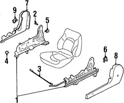 Foto de Panel lateral de Asiento Original para Hyundai Sonata Hyundai XG300 Hyundai XG350 Marca HYUNDAI Nmero de Parte 8828038002LK