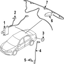 Foto de Mstil de Antena de Radio Original para Hyundai Sonata 2008 Marca HYUNDAI Nmero de Parte 962500A000H1