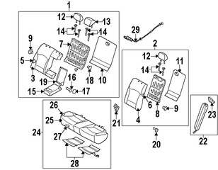 Foto de Bastidor de Asiento Original para Hyundai Sonata 2011 2012 2013 2014 Marca HYUNDAI Nmero de Parte 891103Q000