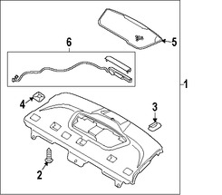 Foto de Cobertor de Altavoz Original para Hyundai Sonata 2011 2012 2013 2014 Marca HYUNDAI Nmero de Parte 856203Q000RY