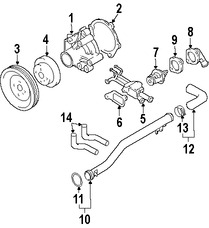 Foto de Polea de la bomba de agua del motor Original para Kia Sportage Kia Spectra Kia Spectra5 Kia Soul Hyundai Tucson Hyundai Elantra Marca HYUNDAI Nmero de Parte 2522123020