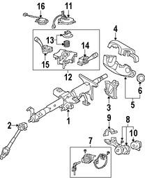 Foto de Cardn de Eje de Columna Direccin Original para Kia Sportage Hyundai Tucson Marca HYUNDAI Nmero de Parte 564002E000