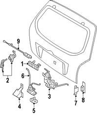 Foto de Manilla Puerta Trasera Original para Kia Sportage Hyundai Tucson Marca HYUNDAI Nmero de Parte 812602E001