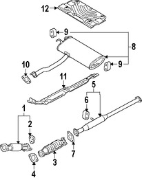 Foto de Sujetador Sistema de Escape Original para Hyundai Tucson Kia Sportage Kia Soul Marca HYUNDAI Nmero de Parte 287604B030