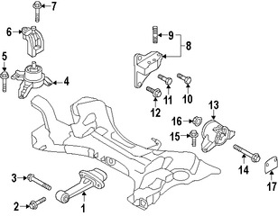 Foto de Soporte de Montura del motor Original para Kia Optima Hyundai Sonata Marca HYUNDAI Nmero de Parte 218254R100