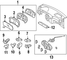 Foto de Lente de Panel de Instrumentos Original para Kia Rio Kia Rio5 Hyundai Accent Marca HYUNDAI Nmero de Parte 943601G000