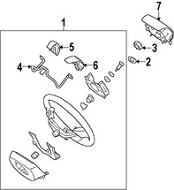 Foto de Interruptor Control de Crucero Original para Hyundai Elantra 2008 2009 Marca HYUNDAI Nmero de Parte 967002H450XM