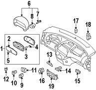 Foto de Bombilla de Panel de Instrumentos Original para Hyundai Elantra 2007 2008 2009 2010 2011 2012 Marca HYUNDAI Nmero de Parte 9436928000