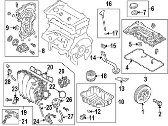 Foto de Sello Arandela Cubierta de Vlvula Original para Hyundai Kia Marca HYUNDAI Nmero de Parte 224432E000