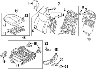 Foto de Cubierta de Asiento Original para Hyundai Elantra Coupe 2014 2013 Marca HYUNDAI Nmero de Parte 881603X710MAP