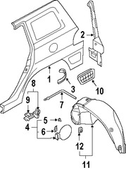 Foto de Cable de Puerta del Tanque de Combustible Original para Hyundai Santa Fe 2001 2002 2003 2004 2005 2006 Marca HYUNDAI Nmero de Parte 8159026000