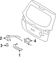 Foto de Manilla Puerta Trasera Original para Hyundai Santa Fe 2007 2008 2009 2010 2011 2012 Marca HYUNDAI Nmero de Parte 812602B010