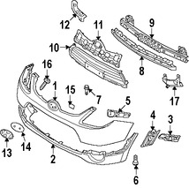 Foto de Perno de cubierta de parachoques Original para Hyundai Veracruz Hyundai Azera Marca HYUNDAI Nmero de Parte 1125306167B