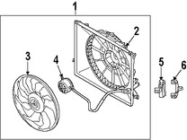 Foto de Aspa del ventilador de enfriamiento del motor Original para Hyundai Genesis Hyundai Equus Marca HYUNDAI Nmero de Parte 252313M250