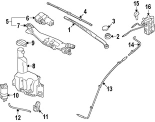 Foto de Tapa de Depsito de Lquido Limpiaparabrisas Original para Hyundai Genesis Hyundai Equus Marca HYUNDAI Nmero de Parte 986233M000