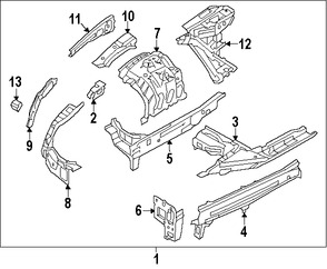 Foto de Refuerzo del protector del Guardafangos Original para Hyundai Genesis 2015 2016 Marca HYUNDAI Nmero de Parte 64451B1000