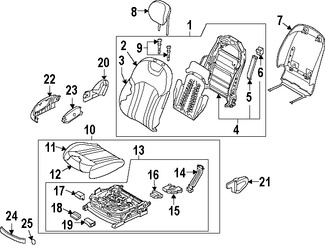 Foto de Cobertor de bisagra de asiento Original para Hyundai Genesis 2015 2016 Marca HYUNDAI Nmero de Parte 88271B1000WYB