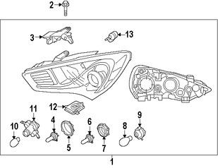 Foto de Balasta Faro de Xenon Original para Hyundai Genesis Coupe 2013 2014 2015 2016 Hyundai Santa Fe 2013 2014 Marca HYUNDAI Nmero de Parte 921903Z200