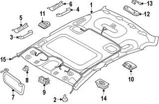 Foto de Techo Interior Original para Hyundai Equus 2014 2015 2016 Marca HYUNDAI Nmero de Parte 854013N711TX