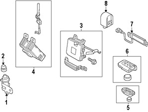 Foto de Control Remoto Inalmbrico Puerta y Alarma Original para Hyundai Veloster 2012 2013 2014 2015 2016 2017 Marca HYUNDAI Nmero de Parte 954402V100