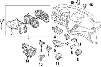 Foto de Interruptor para deshabilitar Air Bag lado Pasajero Original para Hyundai Veloster 2013 2014 2015 2016 2017 Marca HYUNDAI Nmero de Parte 959552V000RDR