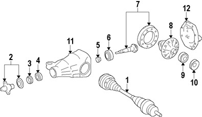 Foto de Eje de Transmisin Original para Hyundai Genesis 2015 2016 Marca HYUNDAI Nmero de Parte 49100B1500