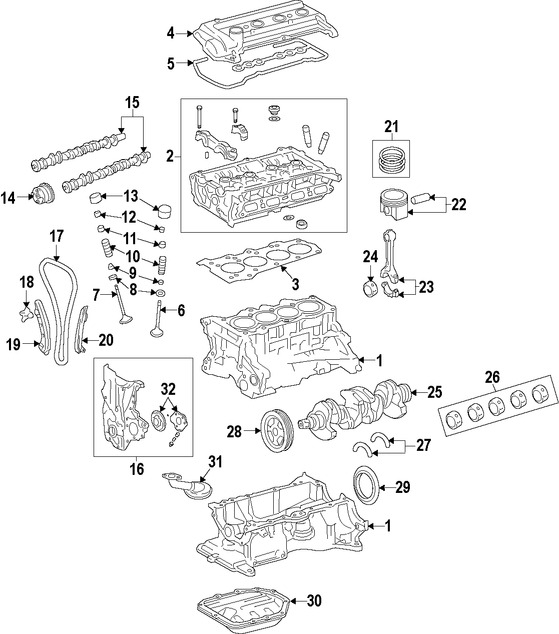 Foto de Arbol de Levas Original para Hyundai Veloster Hyundai Accent Marca HYUNDAI Nmero de Parte 241002B600