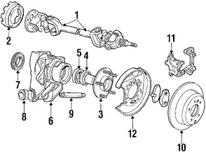 Foto de Maza de la Rueda Original para Jaguar Marca JAGUAR Nmero de Parte MNA3337AA