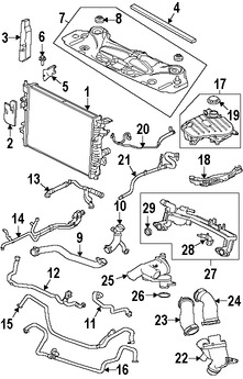 Foto de Brida de entrada del refrigerante del motor Original para Jaguar Marca JAGUAR Nmero de Parte C2Z31645