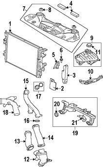 Foto de Empacadura Salida de Refrigerante Original para Jaguar Marca JAGUAR Nmero de Parte AJ811350