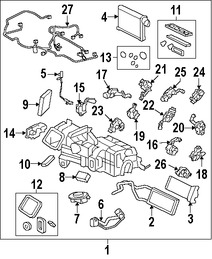 Foto de Actuador Ventanilla de Piso Aire Acondicionado / Calefaccion Original para Jaguar XJ Jaguar XJR Marca JAGUAR Nmero de Parte C2D4710