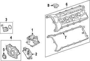 Foto de Tapa de Valvula del Motor Original para Jaguar Marca JAGUAR Nmero de Parte C2D27188