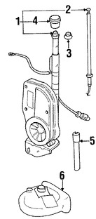 Foto de Mstil de Antena de Radio Original para Jaguar XK8 Jaguar XKR Jaguar XJ6 Jaguar XJ8 Jaguar XJR Marca JAGUAR Nmero de Parte JLM21921