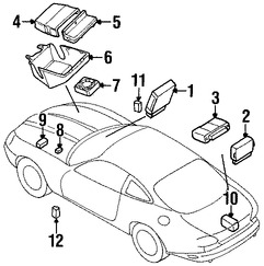 Foto de Caja de Fusibles Original para Jaguar XK8 1997 Marca JAGUAR Nmero de Parte LJA2800BE