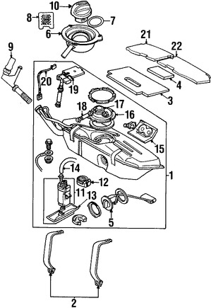 Foto de Sensor de Presin de Combustible Original para Jaguar XK8 Jaguar XKR Marca JAGUAR Nmero de Parte LJB1624AA