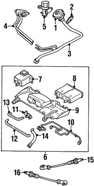 Foto de Manguera de retroalimentacin de presin EGR Original para Jaguar S-Type Marca JAGUAR Nmero de Parte XR815337