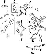 Foto de Manguera de retroalimentacin de presin EGR Original para Jaguar Marca JAGUAR Nmero de Parte AJ87734