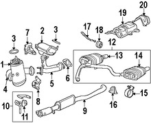 Foto de Empacadura de Tubo de Escape a Mltiple Original para Jaguar X-Type Marca JAGUAR Nmero de Parte C2S2695