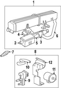 Foto de Solenoide de Purga del Canister Original para Jaguar X-Type Marca JAGUAR Nmero de Parte C2S8605