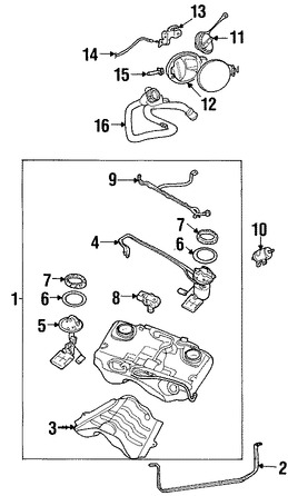 Foto de Empacadura de Unidad de Envio de Tanque de Combustible Original para Jaguar X-Type 2004 2005 2006 2007 2008 Marca JAGUAR Nmero de Parte C2S34902