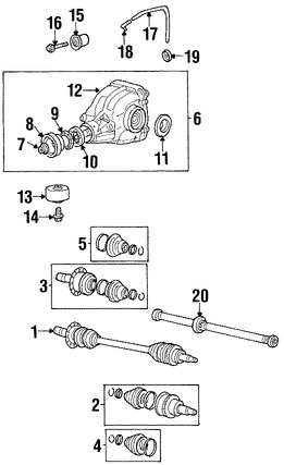 Foto de Kit Junta Homocinetica Original para Jaguar X-Type Marca JAGUAR Nmero de Parte C2S43420