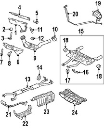 Foto de Sujetador Sistema de Escape Original para Jaguar XKR Jaguar XKR-S Jaguar XK Marca JAGUAR Nmero de Parte C2P13213