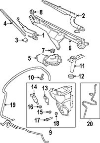 Foto de Depsito del lquido de limpia parabrisa Original para Jaguar XK Jaguar XKR Jaguar XKR-S Marca JAGUAR Nmero de Parte C2P21376