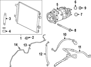 Foto de Condensador de Aire Acondicionado Original para Jaguar Marca JAGUAR Nmero de Parte C2D26543