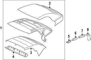 Foto de Techo Interior Original para Jaguar F-Type 2014 2015 2016 2017 Marca JAGUAR Nmero de Parte T2R1428PVJ