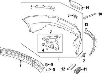 Foto de Soporte de cubierta de parachoques Original para Jaguar F-Type 2014 2015 2016 2017 Marca JAGUAR Nmero de Parte C2P24142