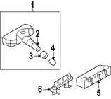 Foto de Sensor de control de presin de la llanta  Original para Hyundai Kia Marca KIA Nmero de Parte 529333E000