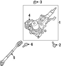 Foto de Eje de Columna de Direccin Original para Kia Optima Hyundai Sonata Marca KIA Nmero de Parte 564002T501